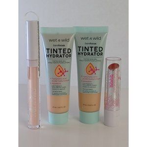 Wet'n Wild cosmetics lot ~ Tinted Hydrator, Rose Comforting Lip Color & Lip Glos